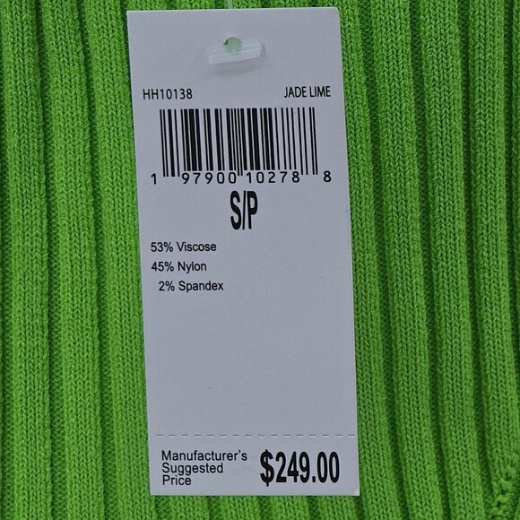 House of Harlow 1960 Jade Lime Knit Maxi Dress, Women's Small NWT - Picture 6 of 12